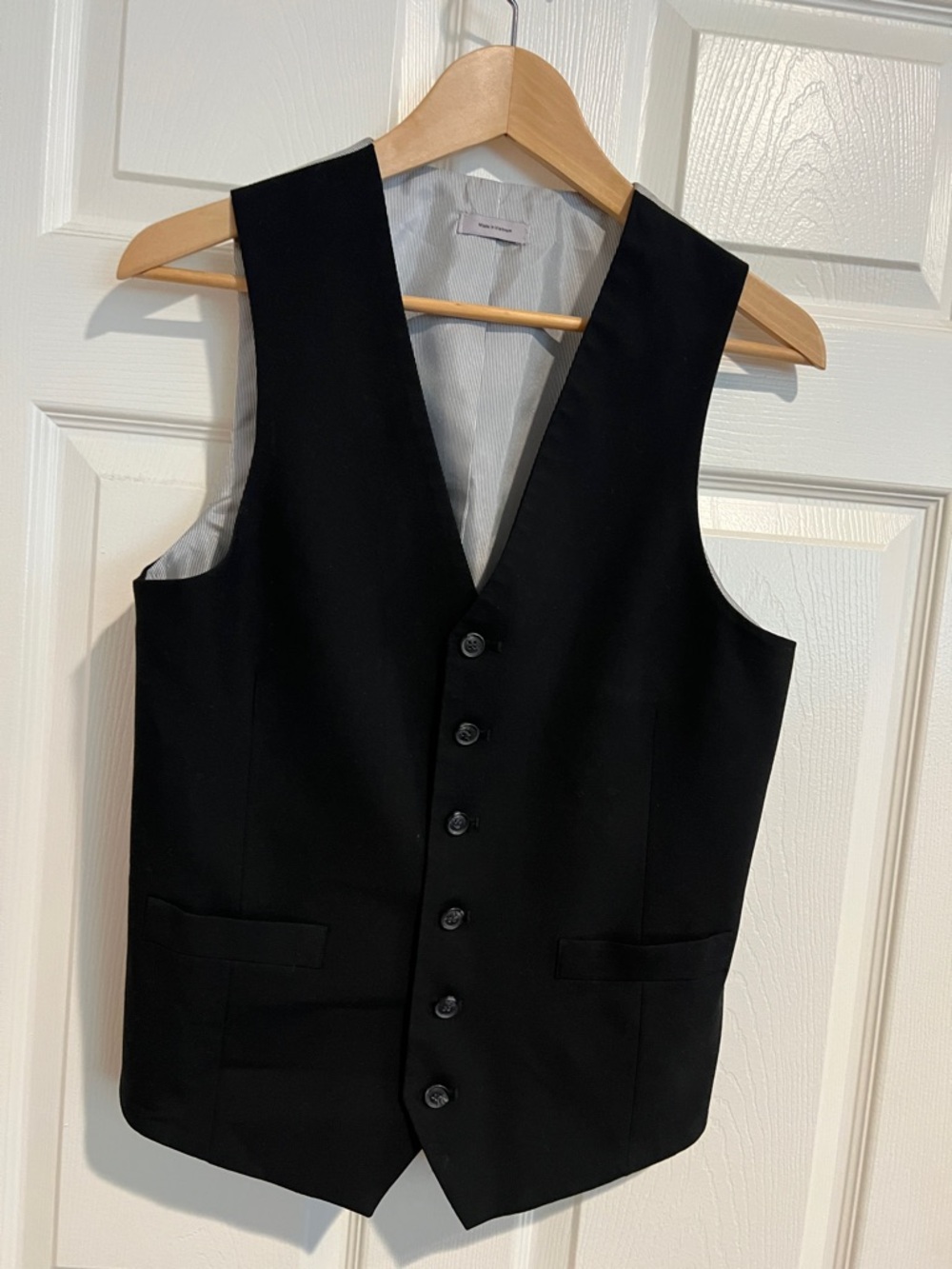 jf j.ferrar Men's Black Dress Vest